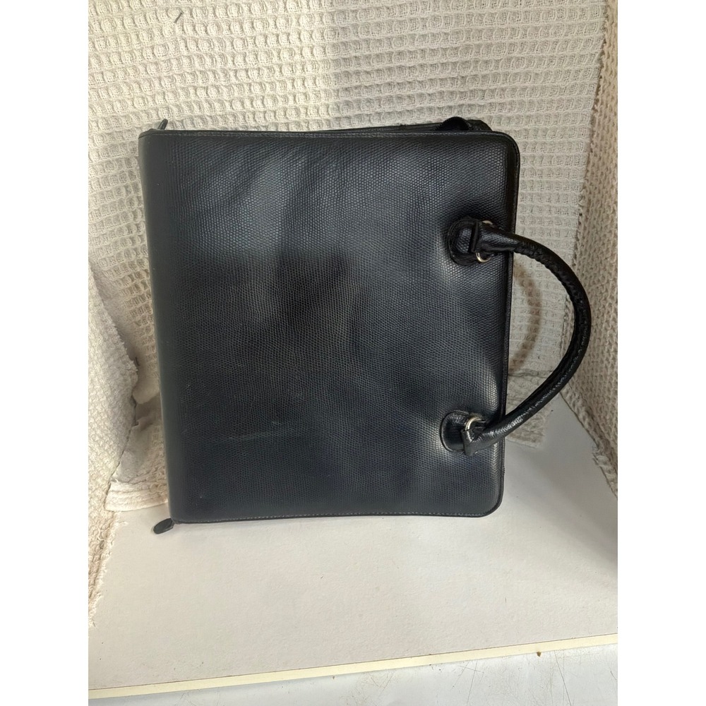 Professional Unisex Franklin Covey 7-Ring Zippered Planner Binder OS Black